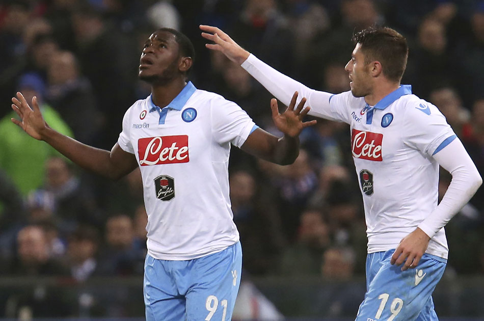 Duván Zapata rescató a Nápoli de la derrota ante Sampdoria