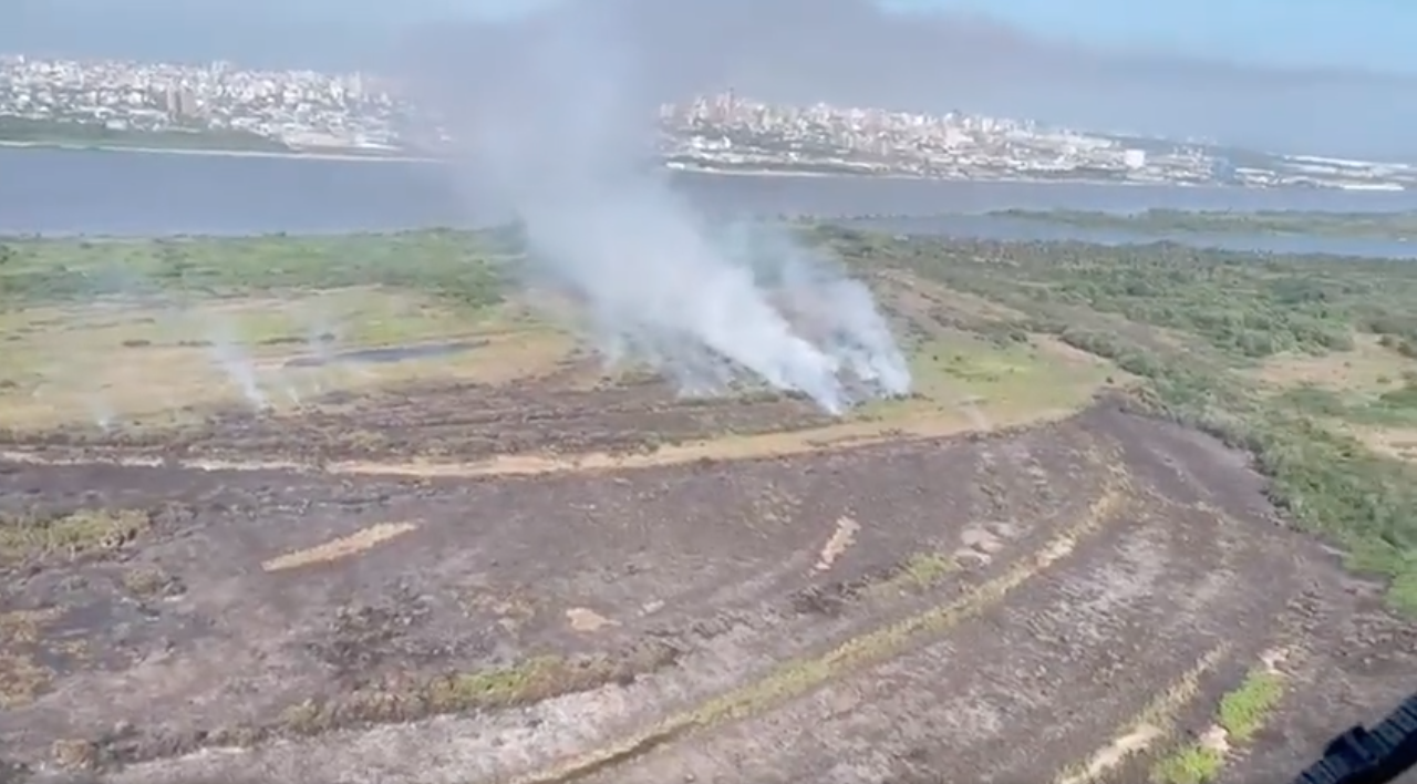 Incendio en Parque Isla de Salamanca ha consumido 30 hectáreas