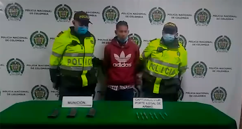 Capturan hombre con munición para fusil en el sur de Bogotá