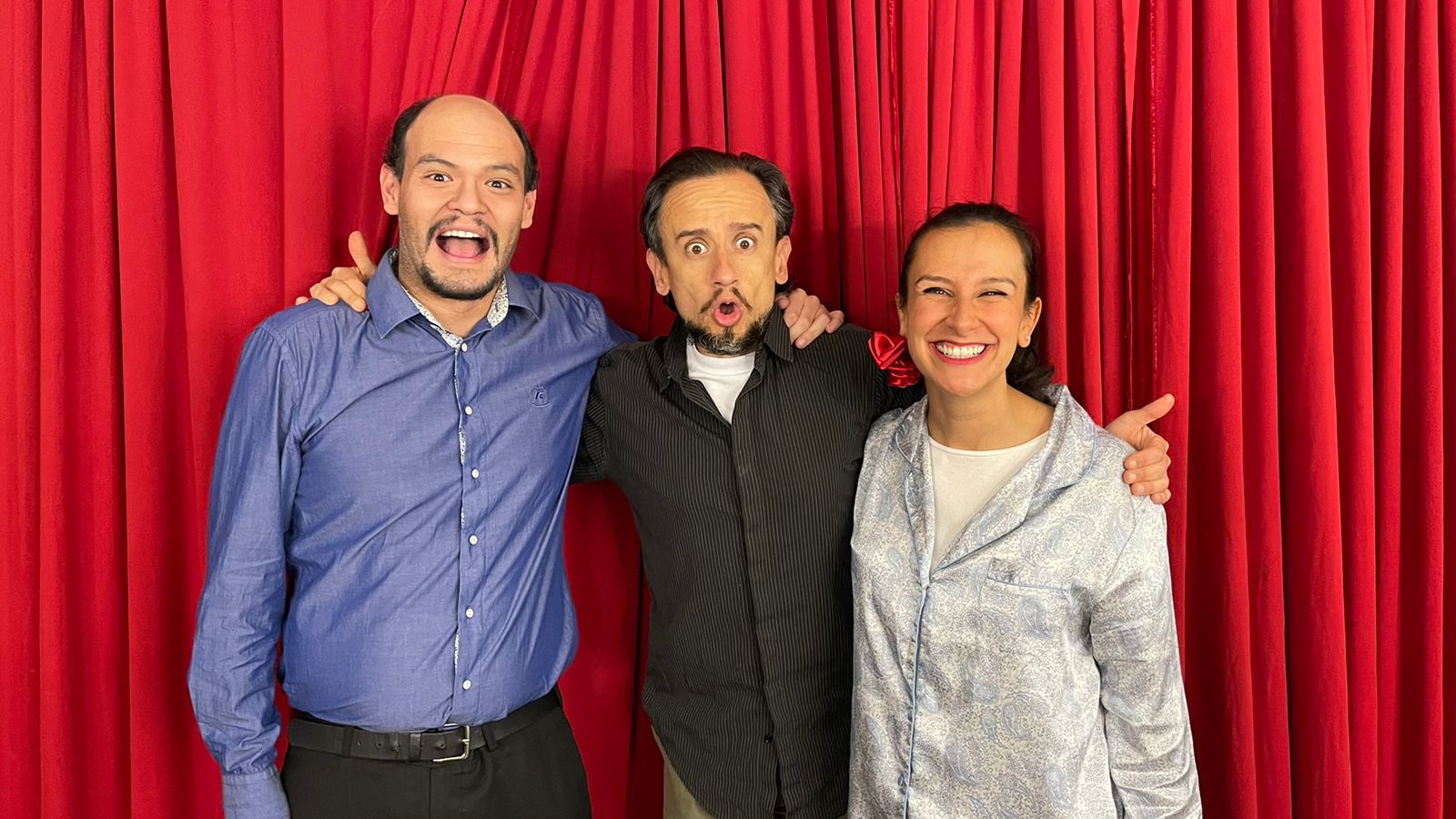Carlos Valencia, Bernardo García y Samantha Agudelo.