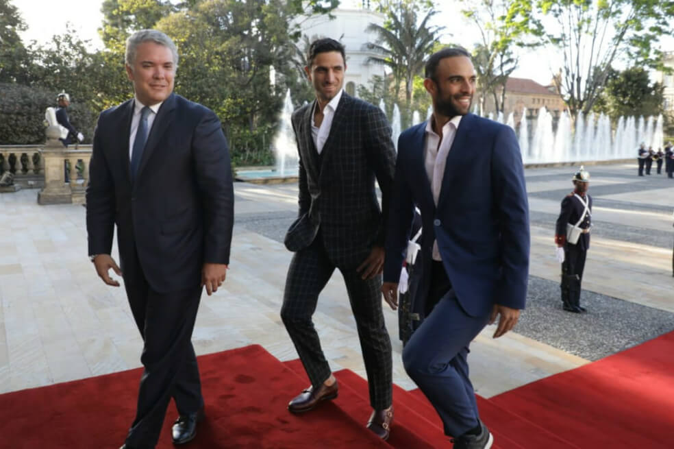 Cabal y Farah fueron condecorados por el presidente Iván Duque