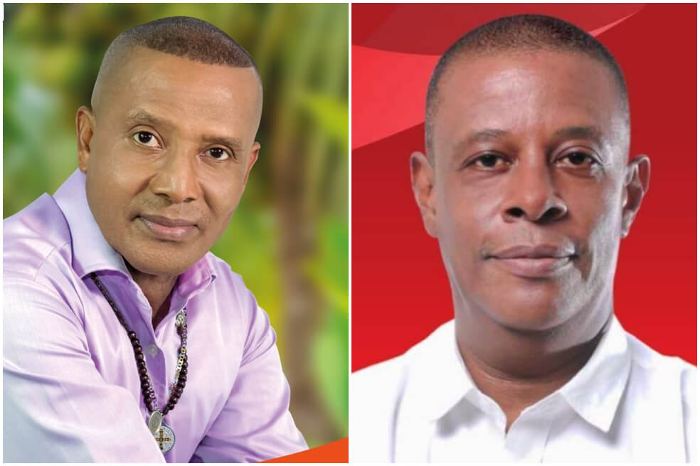 A la izquierda, Patrocinio Sánchez Montes de Oca y Ariel Palacios, elegido gobernador de Chocó.  / Fotos: Cortesía 