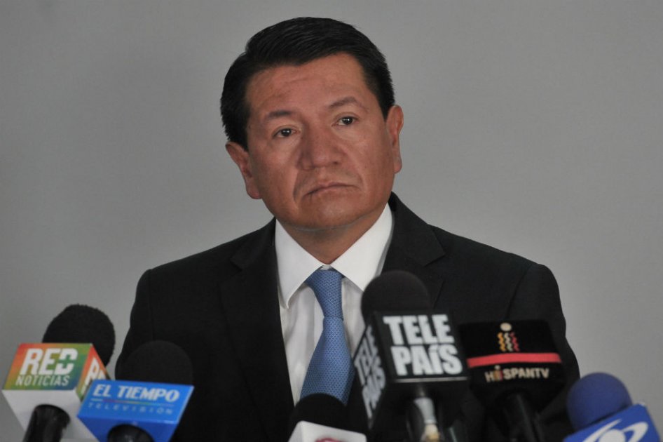 El Defensor del Pueblo, Jorge Armando Otálora Gómez en la rueda de prensa de este lunes. /Foto: Luis Ángel- El Espectador