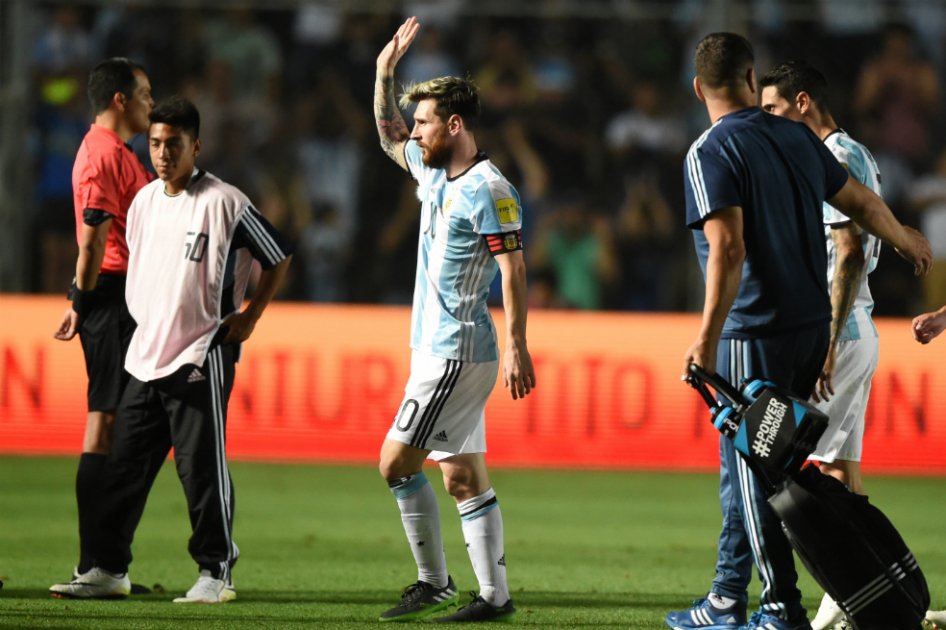 Messi fue el autor del primer gol ante Colombia. / AFP