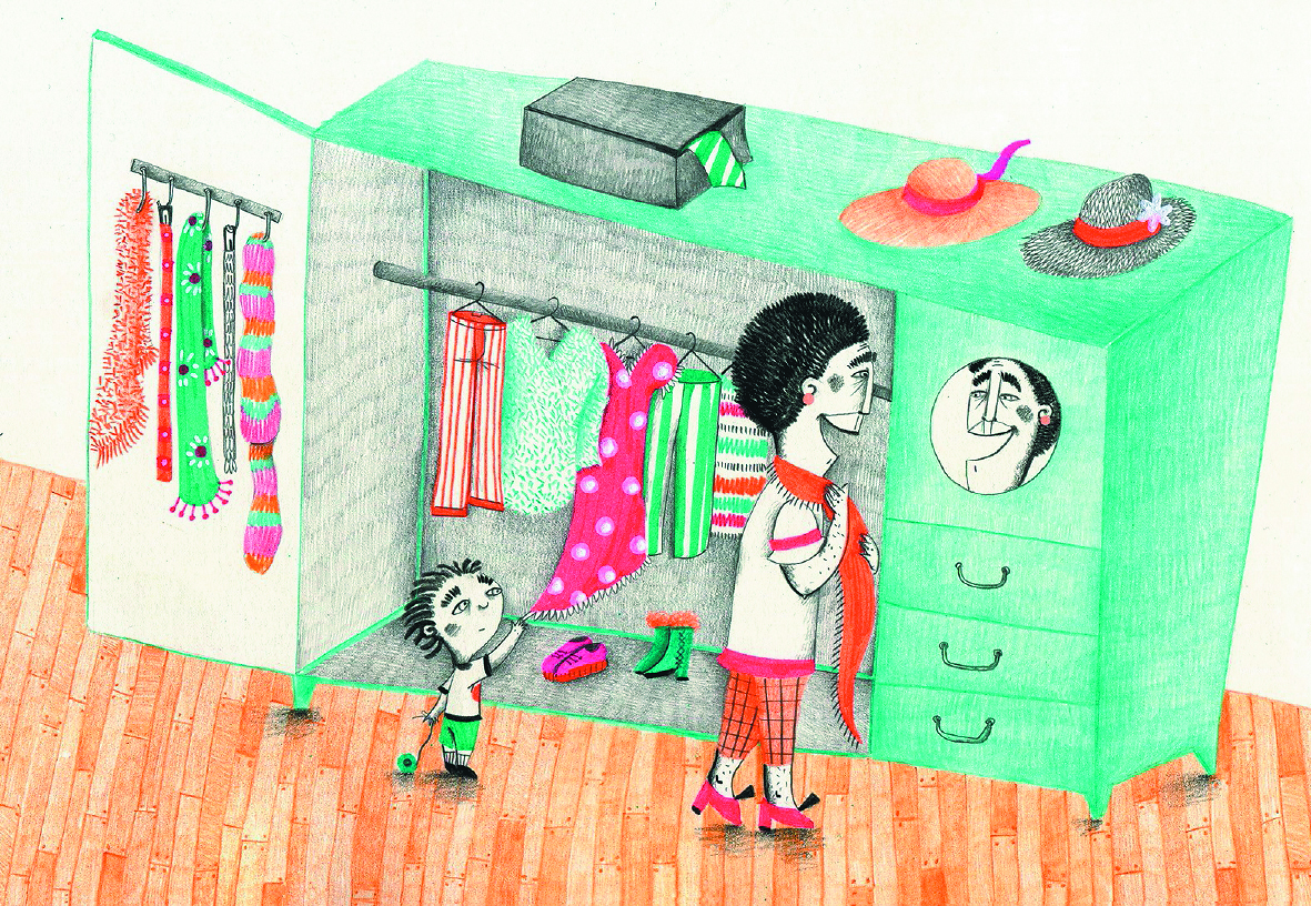 Una de las ilustraciones del libro “En sus zapatos”, de Valeria Gallo.