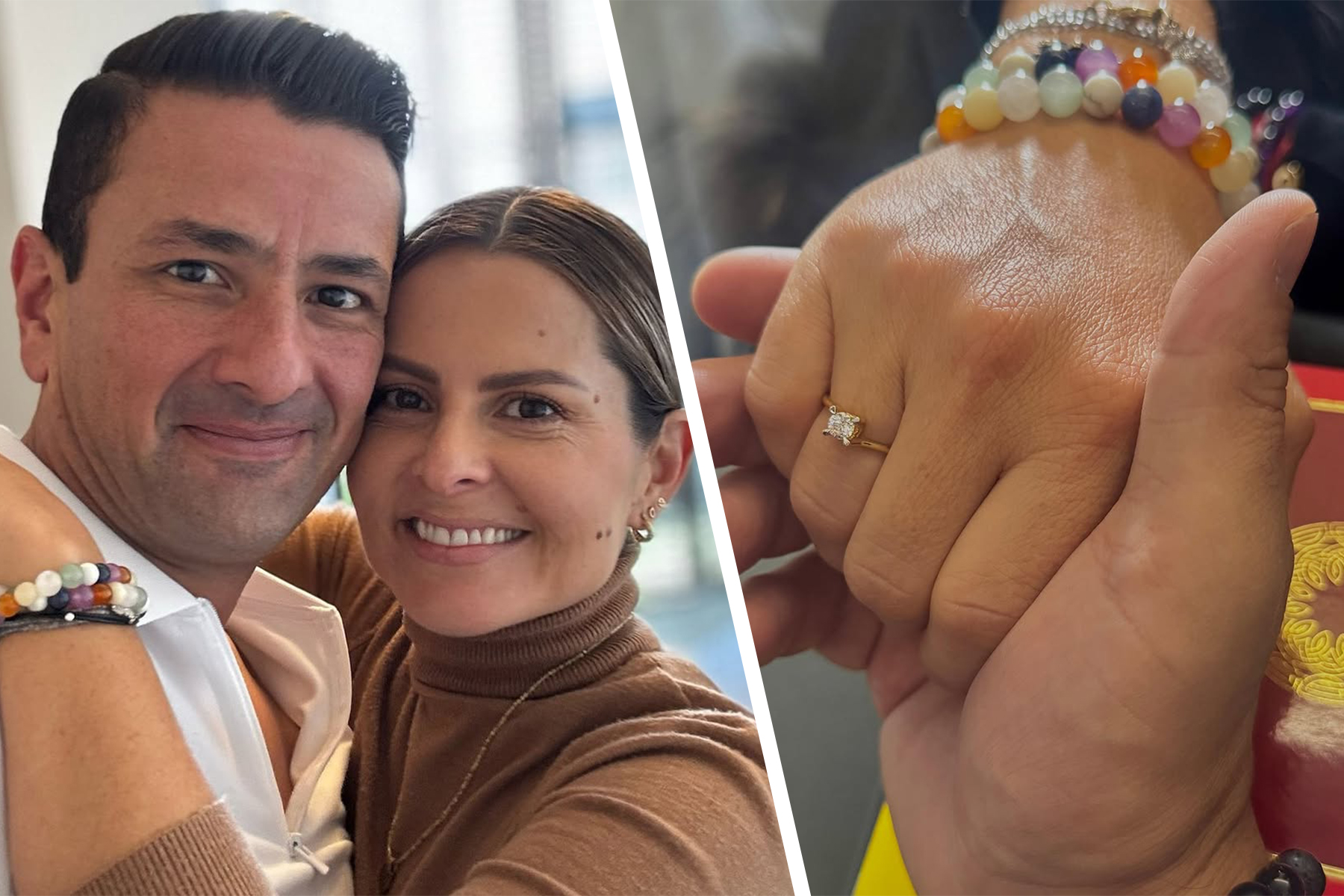 La expresentadora de ‘CM&’ Giña Acuña, se comprometió. Él es su futuro esposo