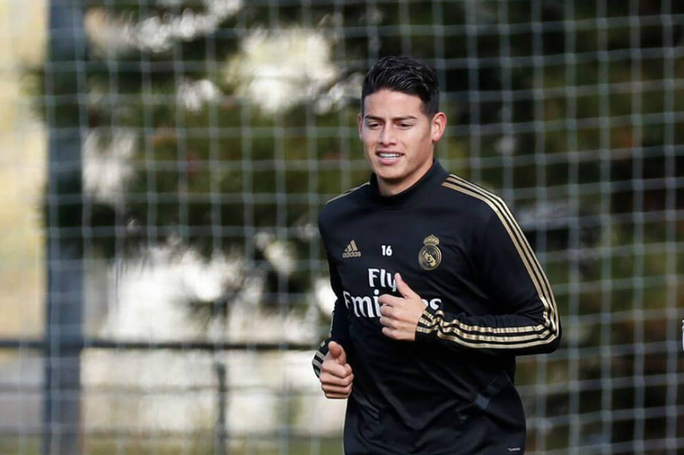 James hizo trabajo de campo, pero no jugará en Champions
