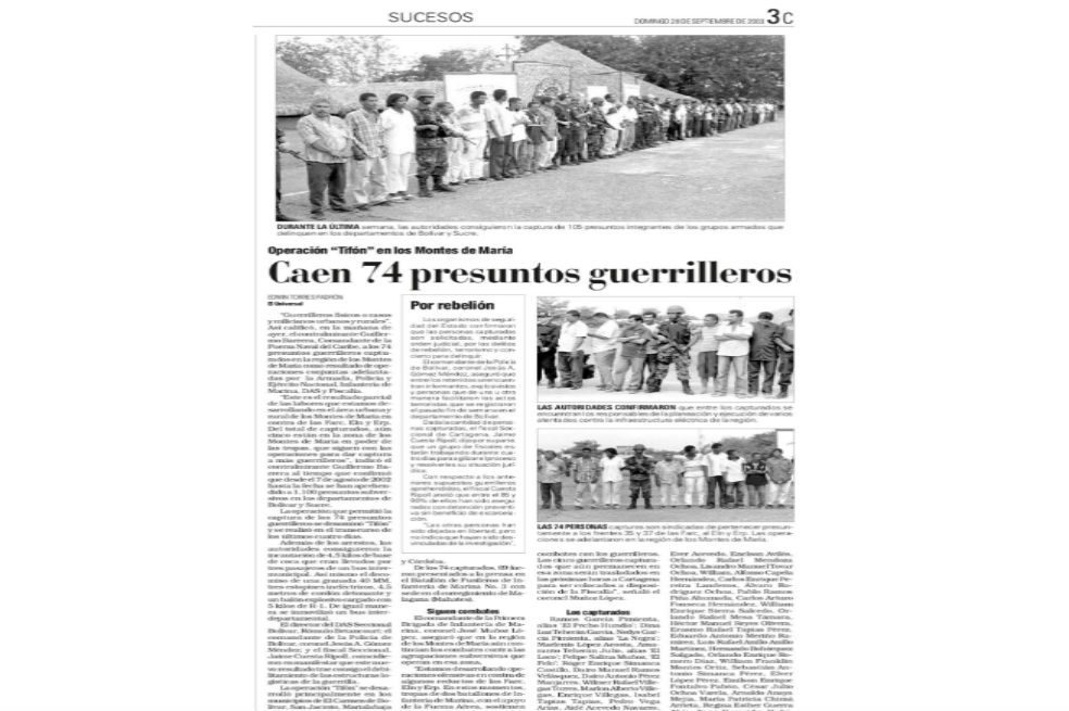 Relatos de víctimas de detenciones arbitrarias