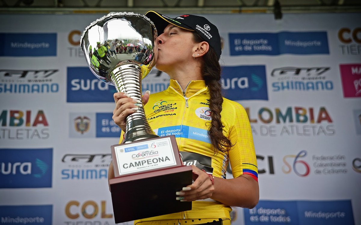 Aranza Villalón, la primera extranjera campeona de la Vuelta a Colombia Femenina