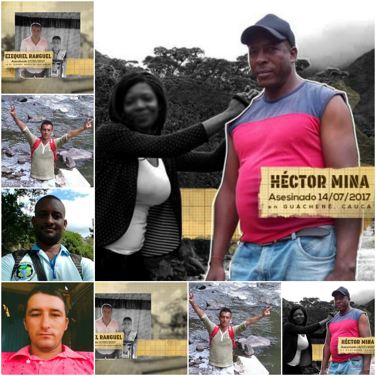 Para no olvidar: Rostros de líderes sociales asesinados en 2017