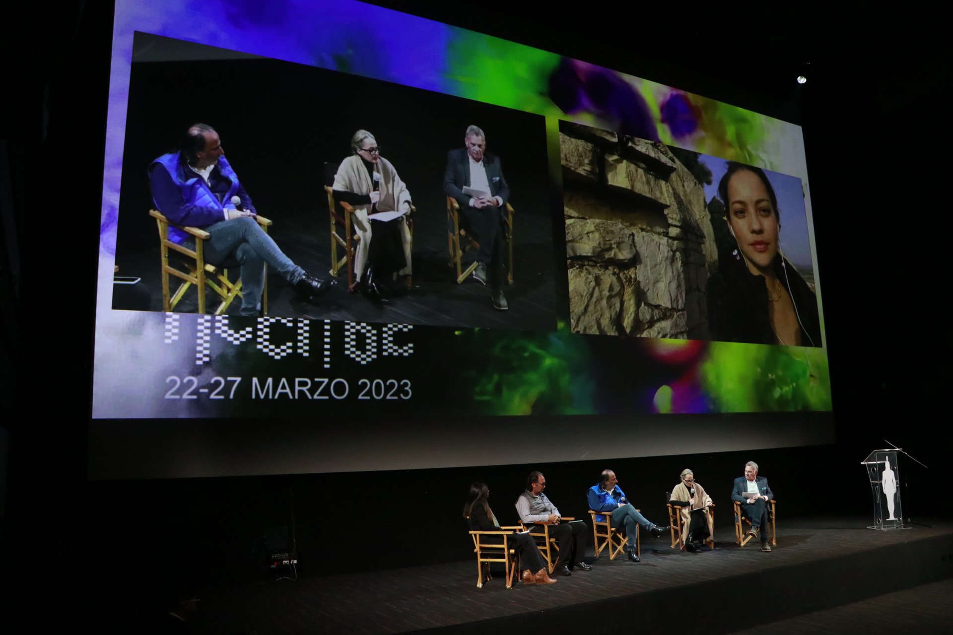 En la rueda de prensa del FICCI: “Le pido respeto, esta es la imagen del festival”