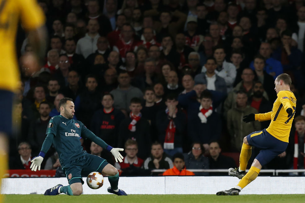 David Ospina tuvo una destacada actuación  ante el Atlético de Madrid