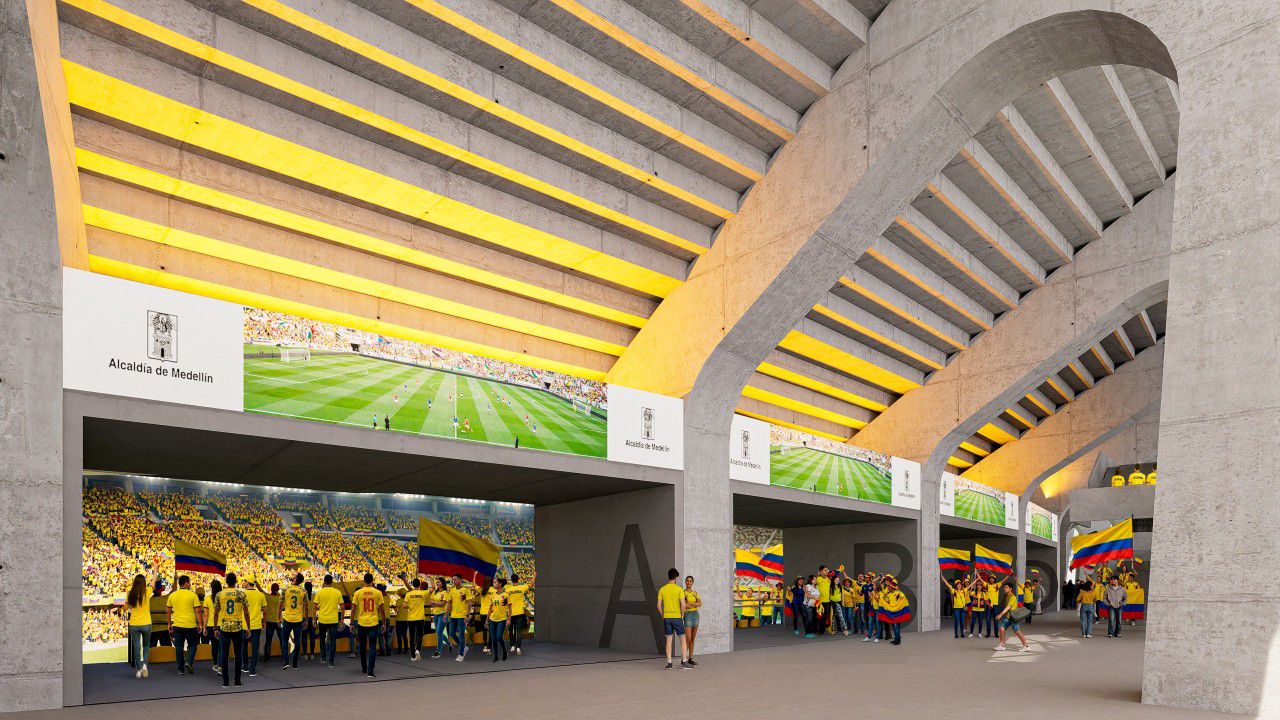 Render del interior de lo que será el nuevo Atanasio Girardot.