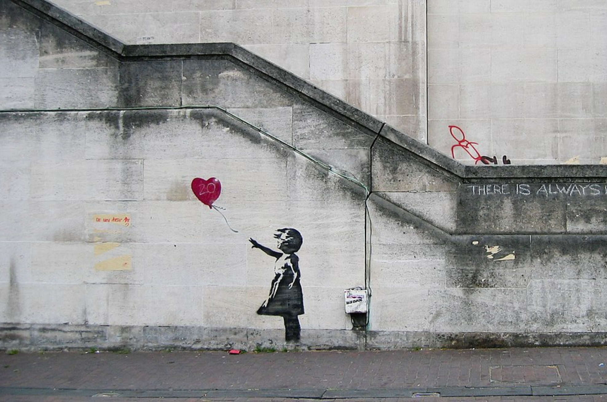 Una obra de Banksy con su célebre “Niña con globo” saldrá a subasta