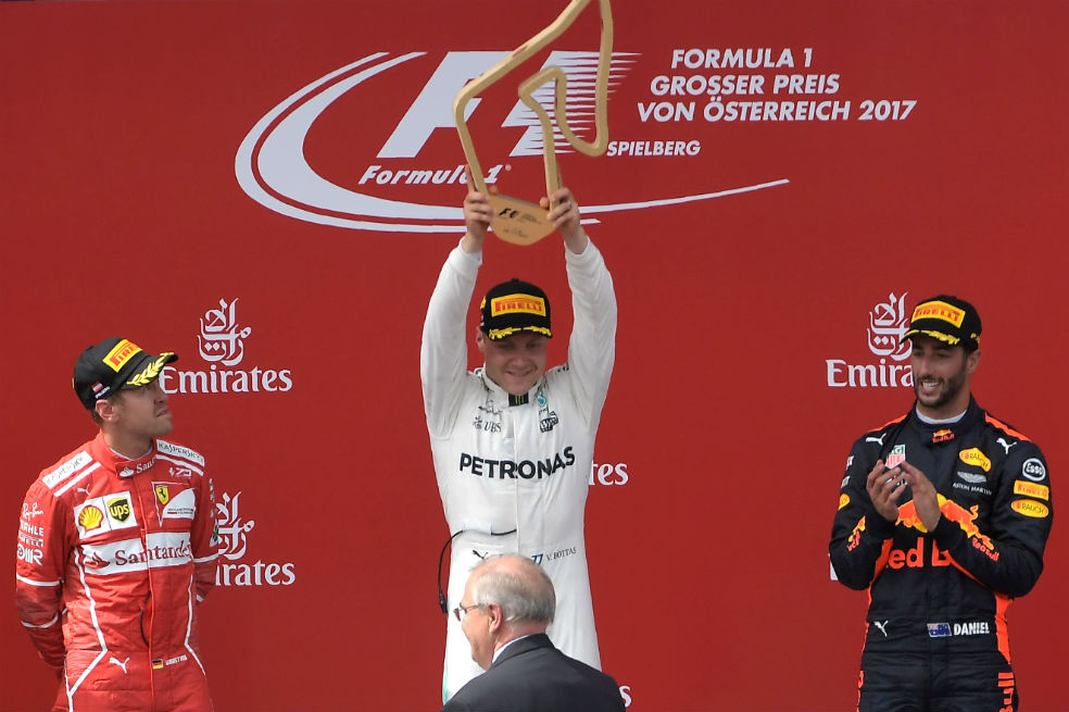 Valtteri Bottas ganó el Gran Premio de Austria