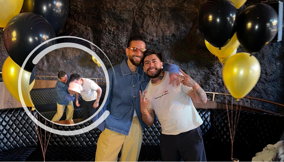 Maluma le celebró el cumpleaños a ‘JuanDa’: bailaron, cantaron y brindaron juntos