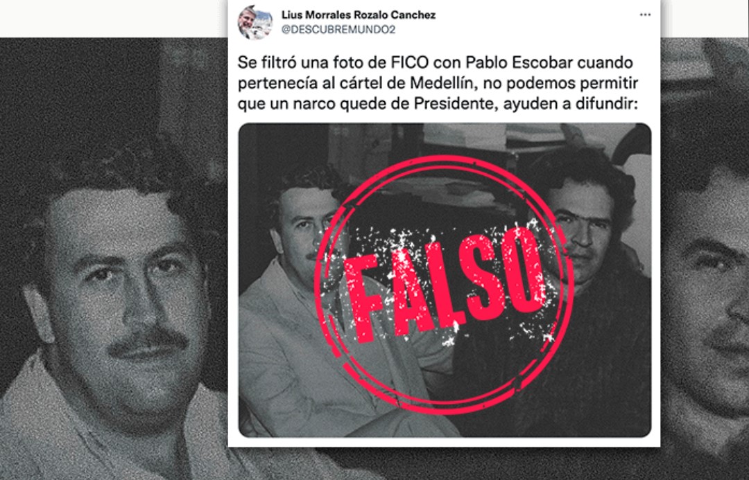 La verdad tras el fotomontaje de Federico Gutiérrez con Pablo Escobar