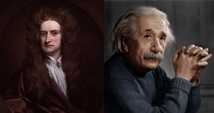 Los pecados de dos grandes físicos: Newton y Einstein