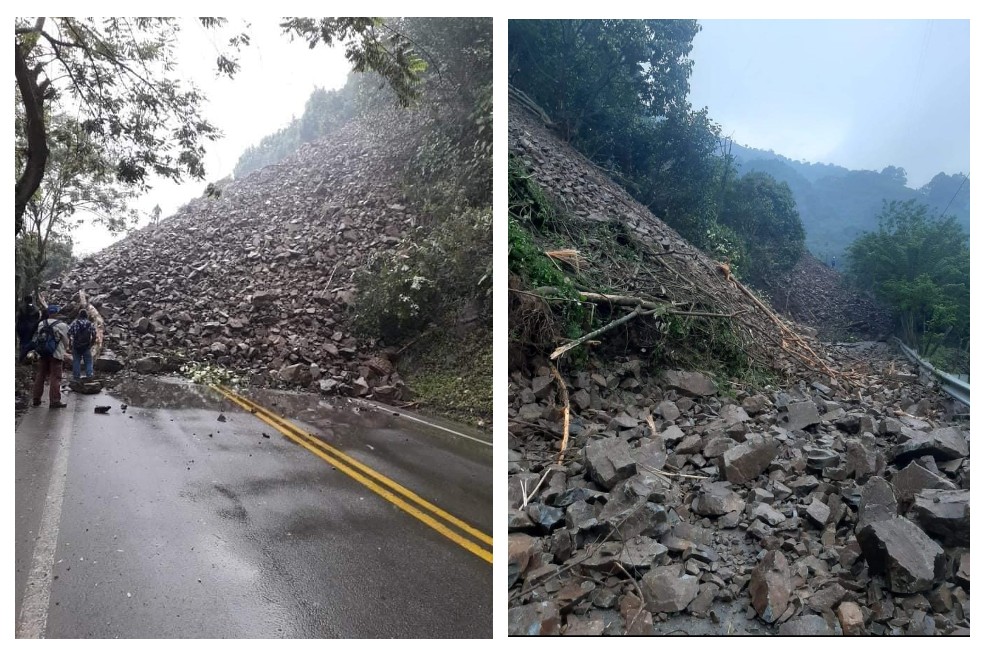Cierran la Troncal del Café por dos deslizamientos en Antioquia