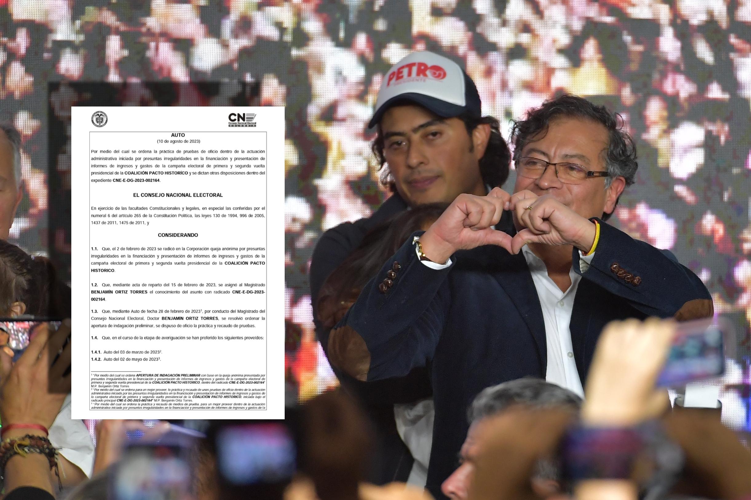 Campaña de Petro: el Consejo Nacional Electoral pidió pruebas sobre ingresos y gastos