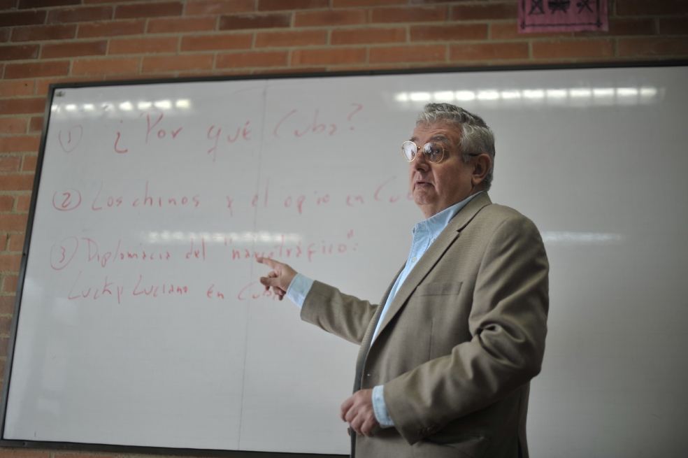 El profesor Eduardo Sáenz Rovner en la Universidad Nacional. / Gustavo Torrijos - El Espectador