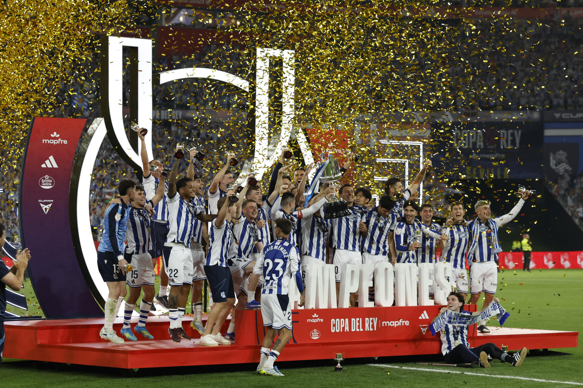 ¡Sorpresa en España! Real Sociedad, campeón de la Copa del Rey frente al Atlético de Madrid
