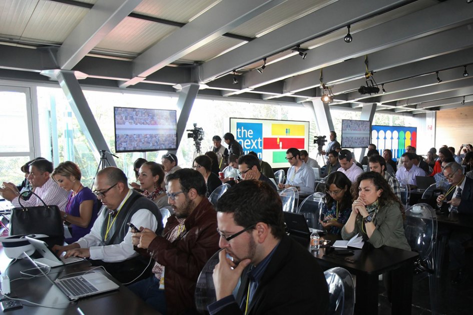 Los asistentes al primer día de actividades del "The Next Billion" de Google en Cuidad de México (México)./ EFE
