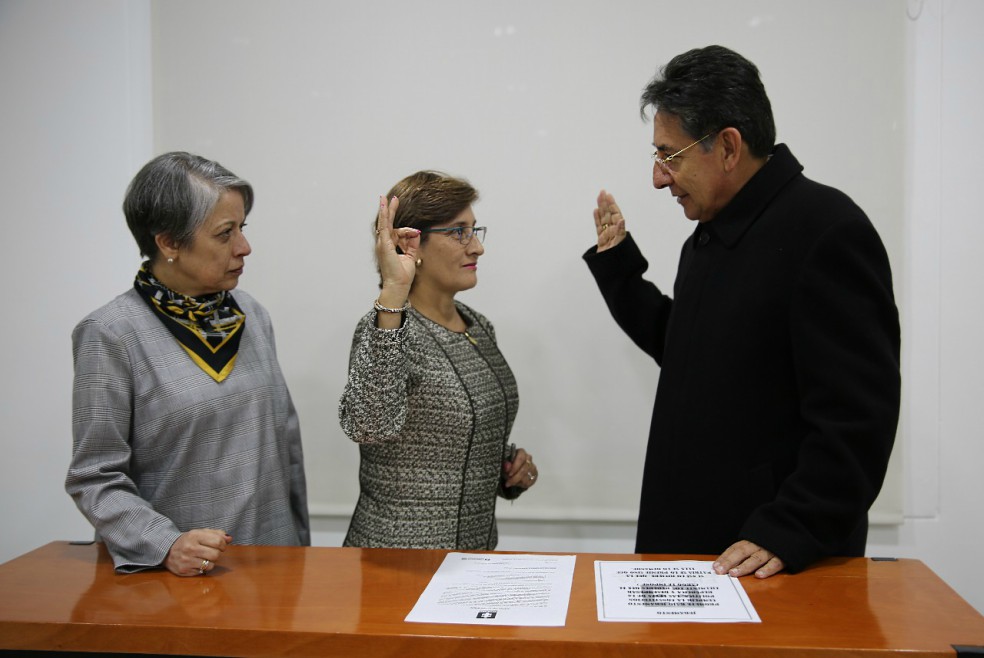 Martha Mancera se posesionó en diciembre de 2017, tras ser escogida por Néstor Humberto Martínez de una terna que le envió el Comité de Escogencia del Sistema Integral de Paz.