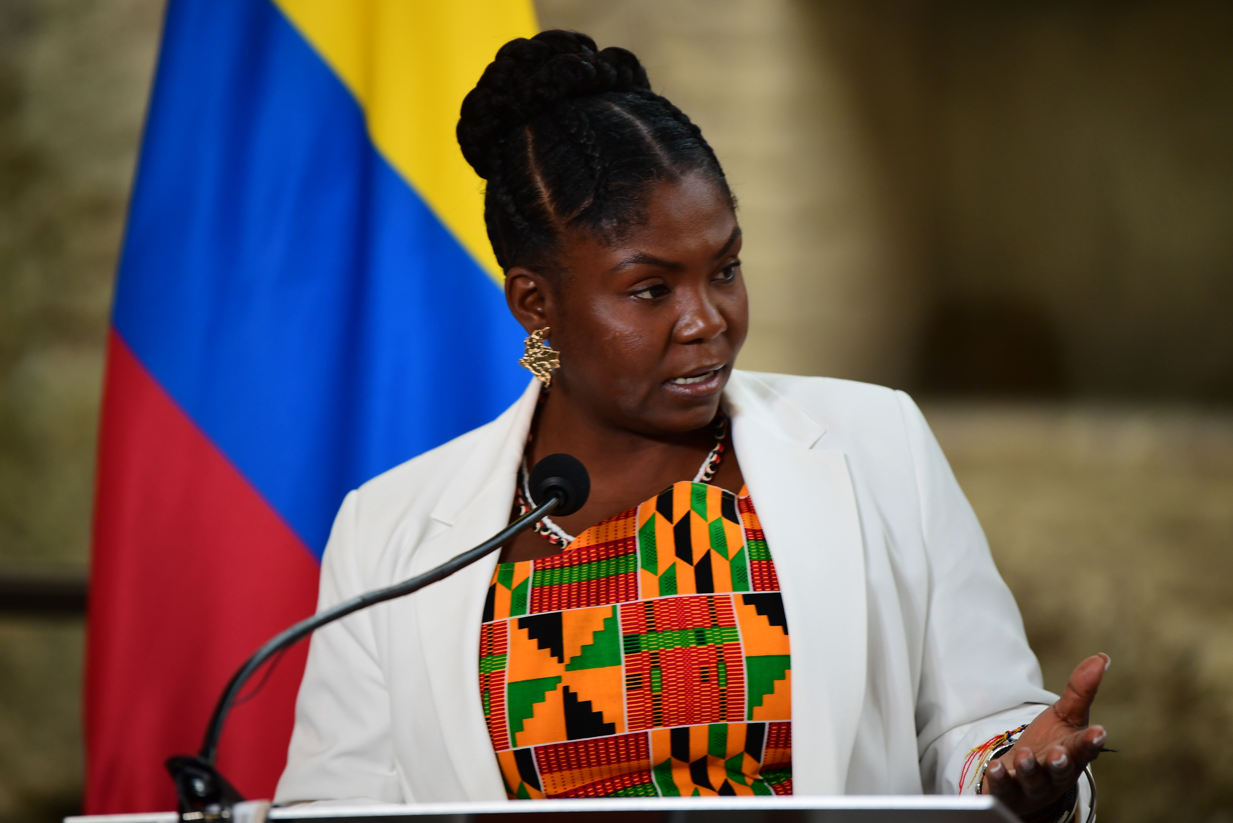 Vicepresidenta de la república durante la ratificación del capítulo étnico del acuerdo de paz