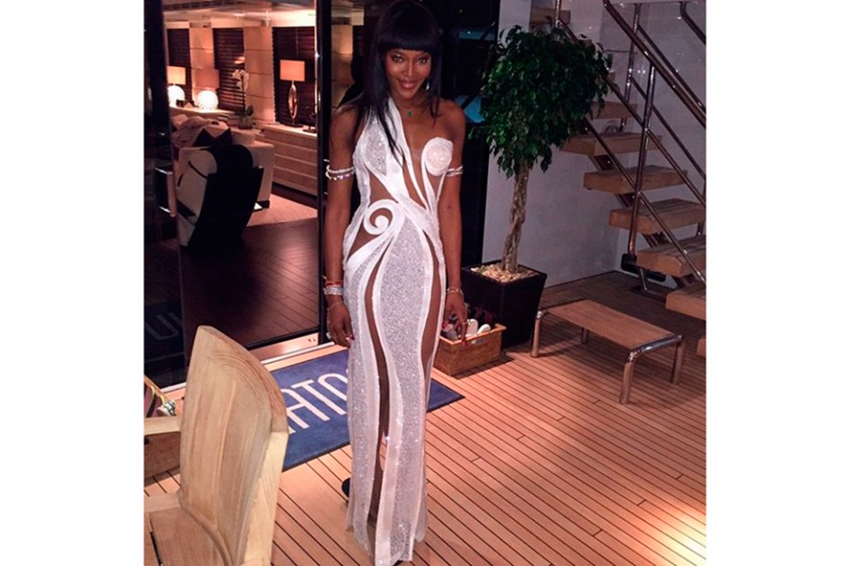 Naomi Campbell cobró la entrada a su fiesta de cumpleaños