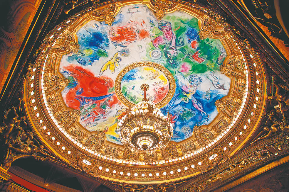 Cuando Chagall coloreó el techo de la Ópera Garnier