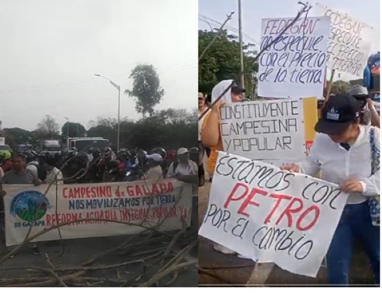 Campesinos bloquean La Cordialidad y otras vías del Atlántico ¿qué pasó?