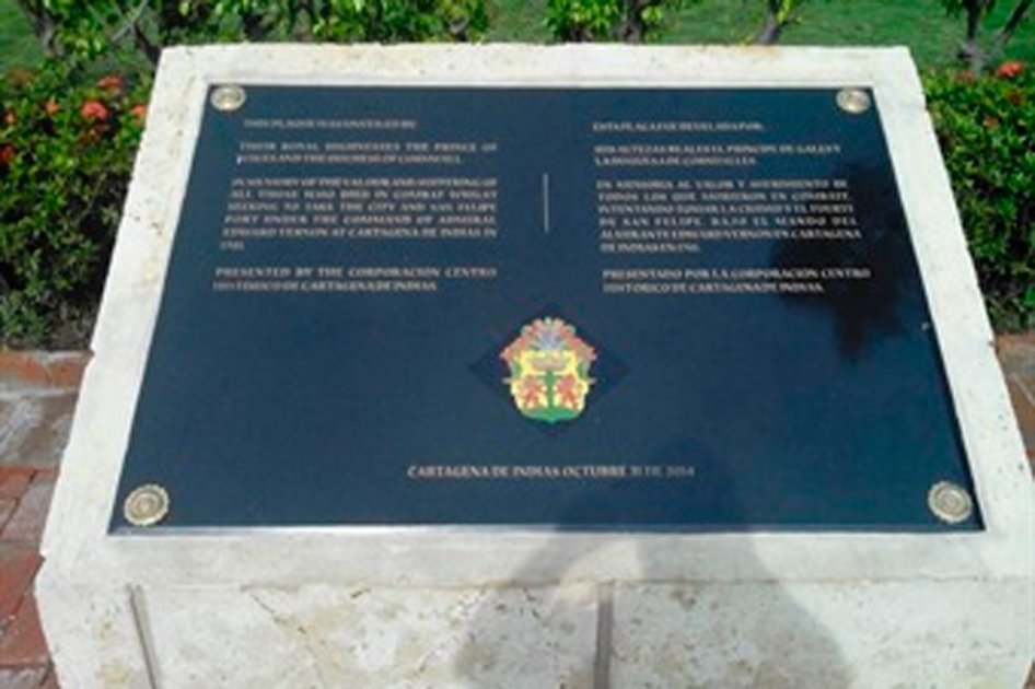 Sigue polémica en Colombia por placa que exalta fracaso inglés de conquista en 1741