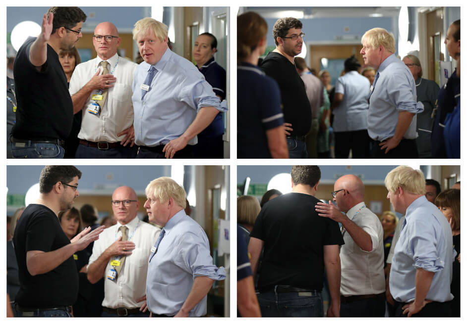 El padre de una niña enferma le reclama a Boris Johnson por sistema de salud