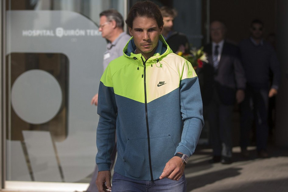Rafael Nadal inició su fase de recuperación. Foto: AFP