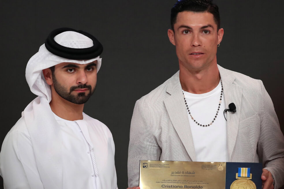 Cristiano Ronaldo gana por sexta vez el premio Globe Soccer