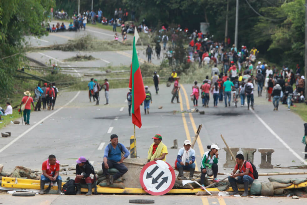 En imágenes: así avanza la movilización indígena en el Cauca