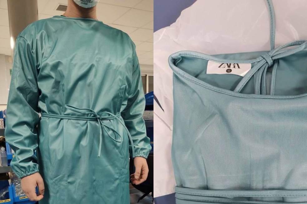 Así son las batas de Zara para el personal sanitario