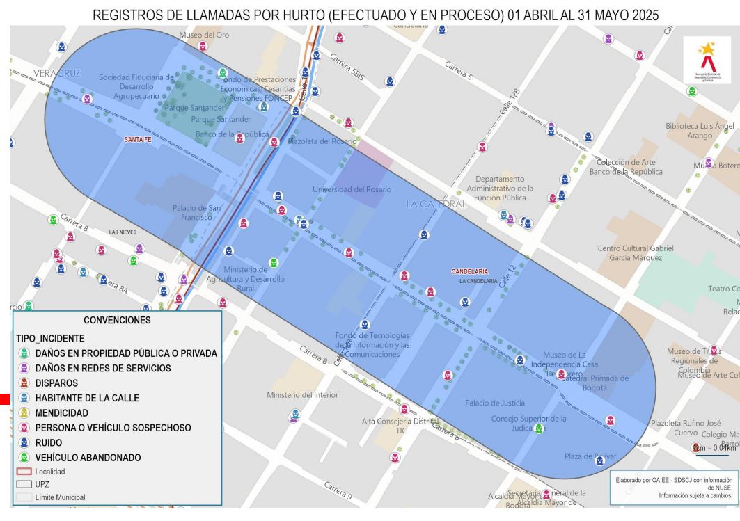 Zona del piloto de los gestores del orden.