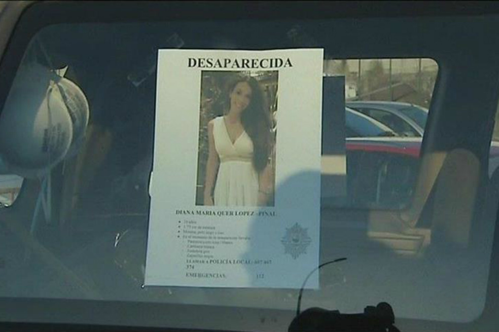 Volante de búsqueda de Diana Quer, quien desapareció en agosto de 2016 y cuyo cadáver fue hallado el 31 de diciembre de 2017. / Radiotelevisión del Principado de Asturias