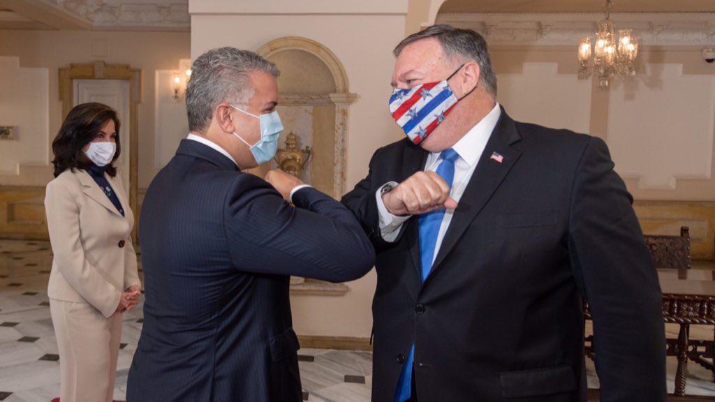 Narcotráfico y Venezuela, de nuevo, en el centro de reunión entre Duque y Mike Pompeo