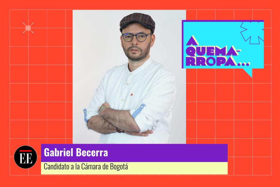 A Quemarropa con Gabriel Becerra, candidato a la Cámara de Bogotá
