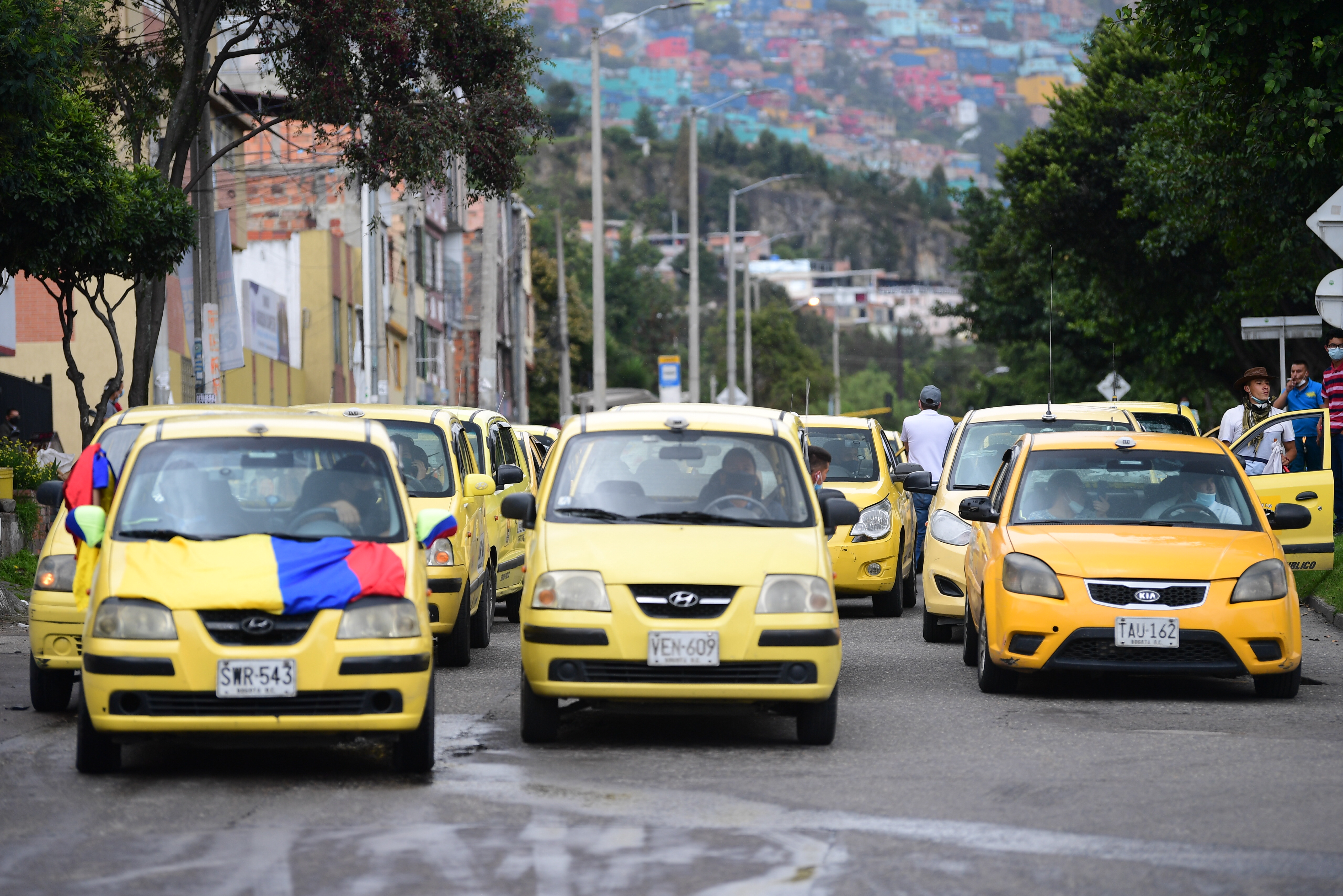 Tras el asesinato de dos conductores, taxistas se manifestaron ante la inseguridad