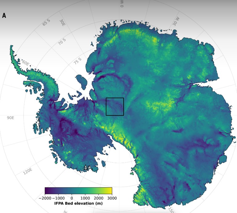 Así es el terreno que se esconde bajo la mayor capa de hielo del planeta