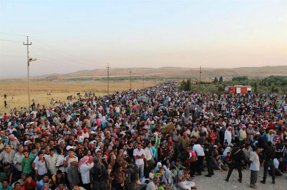 Éxodo de sirios se concentra ahora en el norte de Irak