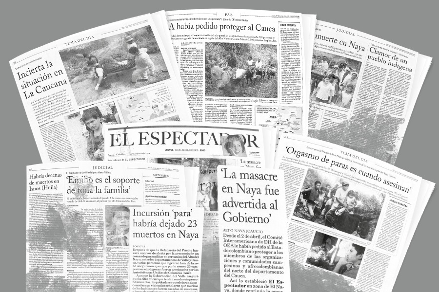 Así registró El Espectador la masacre del río Naya hace 25 años.