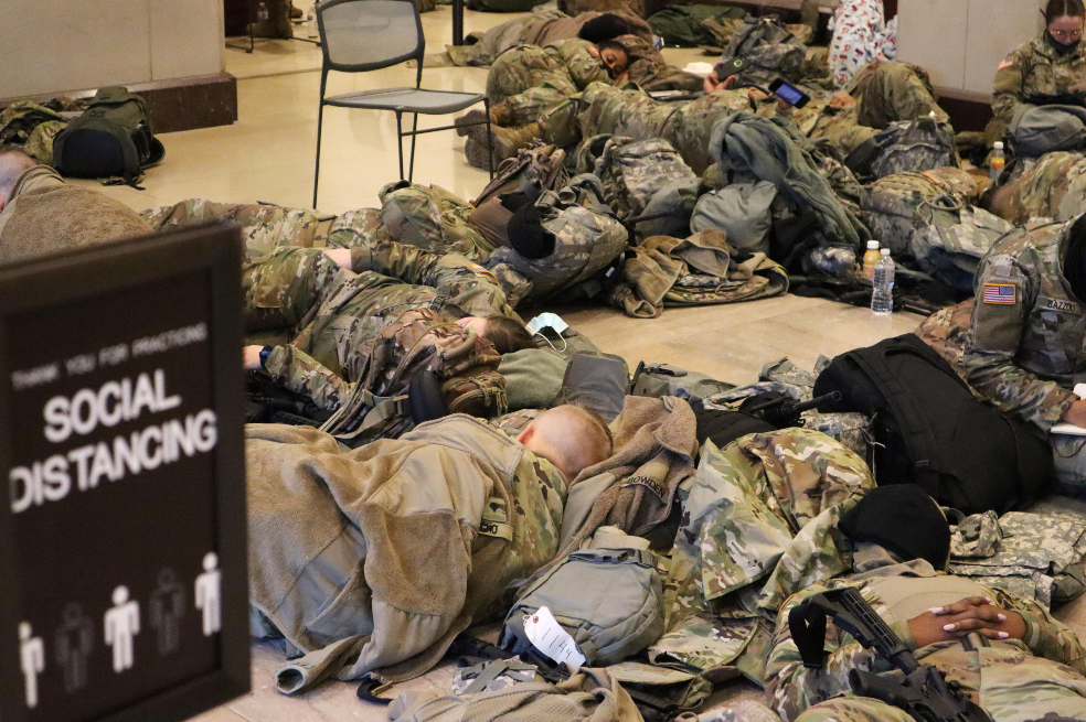 En fotos: la guardia nacional de EE. UU. se prepara para la investidura de Biden