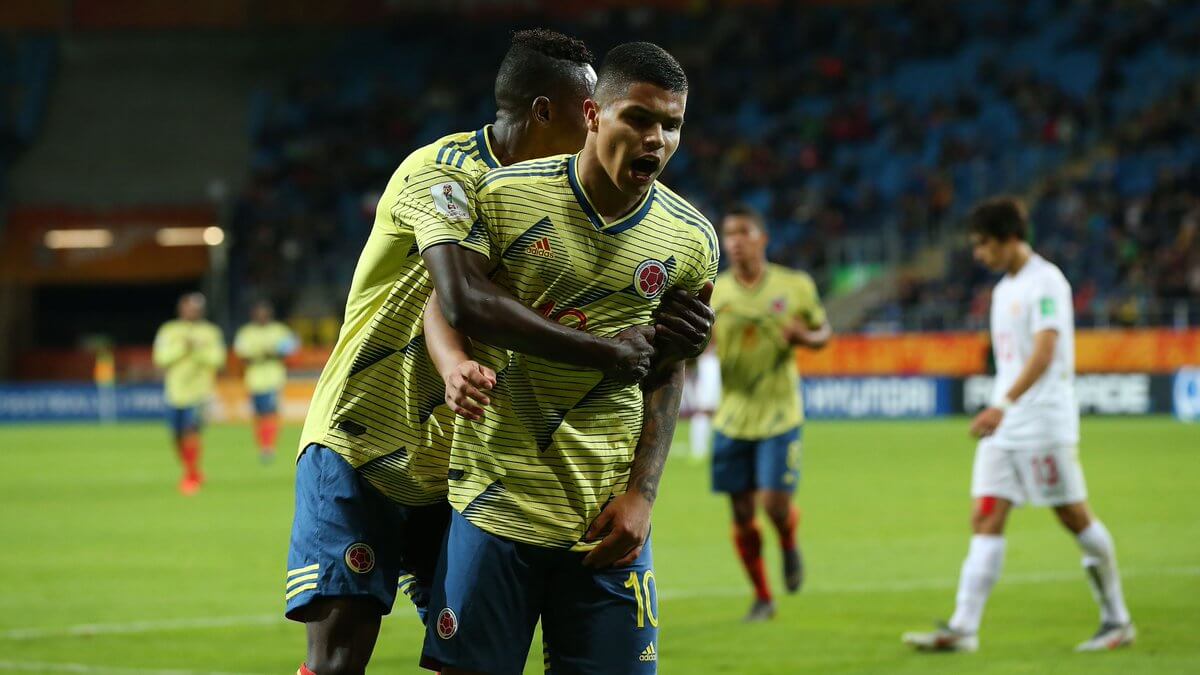 Colombia goleó 6-0 a Tahití y avanzó a los octavos de final del Mundial Sub 20