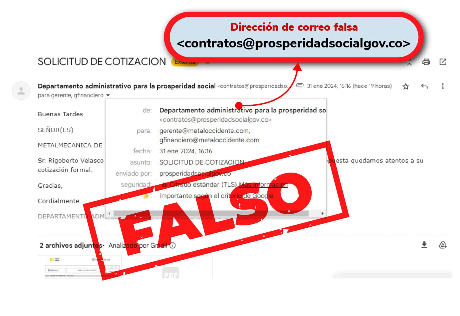 ¡Ojo, evite estafas! Prosperidad Social no pide firmas ni hace contratos por correo