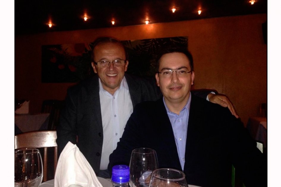 Los periodistas Manuel Salazar y Mauricio Arroyave.
